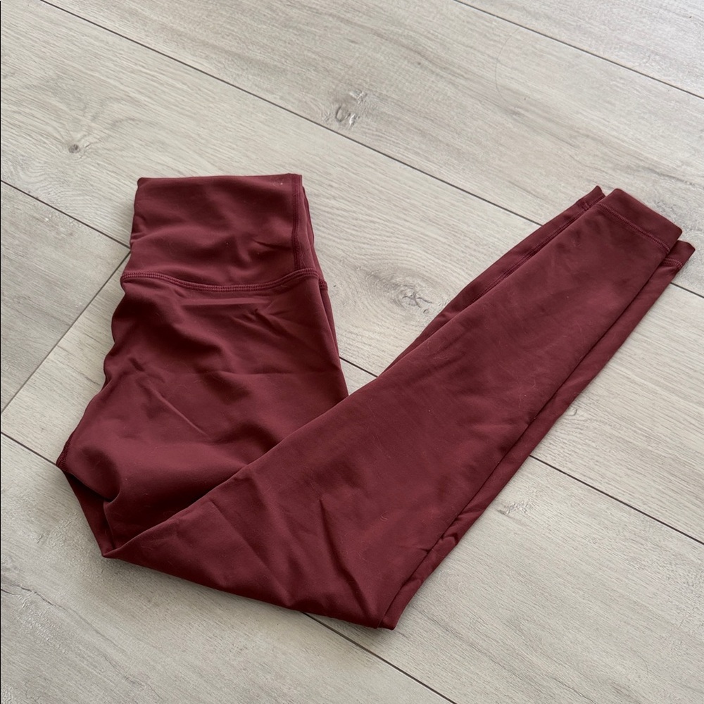 Lululemon High-Waist Burgundy Leggings - Picture 1 of 1